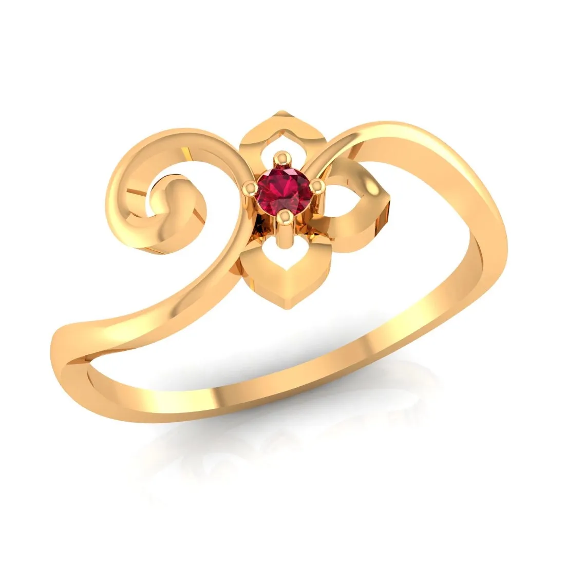 14K Regal Yellow Gold Ring for Women - Majestic Elegance Redefined