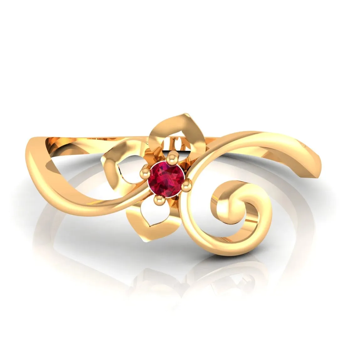 14K Regal Yellow Gold Ring for Women - Majestic Elegance Redefined
