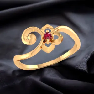 14K Regal Yellow Gold Ring for Women - Majestic Elegance Redefined