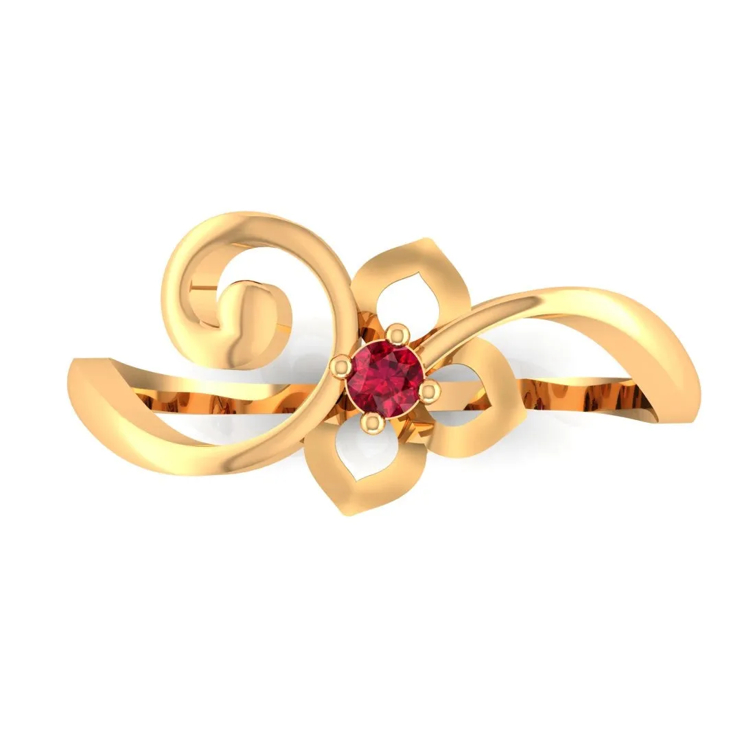 14K Regal Yellow Gold Ring for Women - Majestic Elegance Redefined