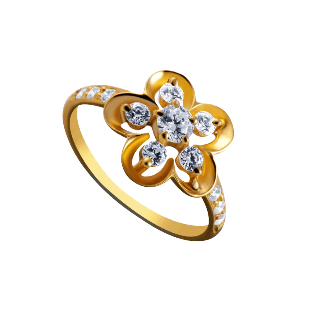 14KT (585) Yellow Gold Ring For Women