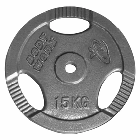 15kg Standard 3 Hole Ezy Grip Weight Plate Classic Versatile styles