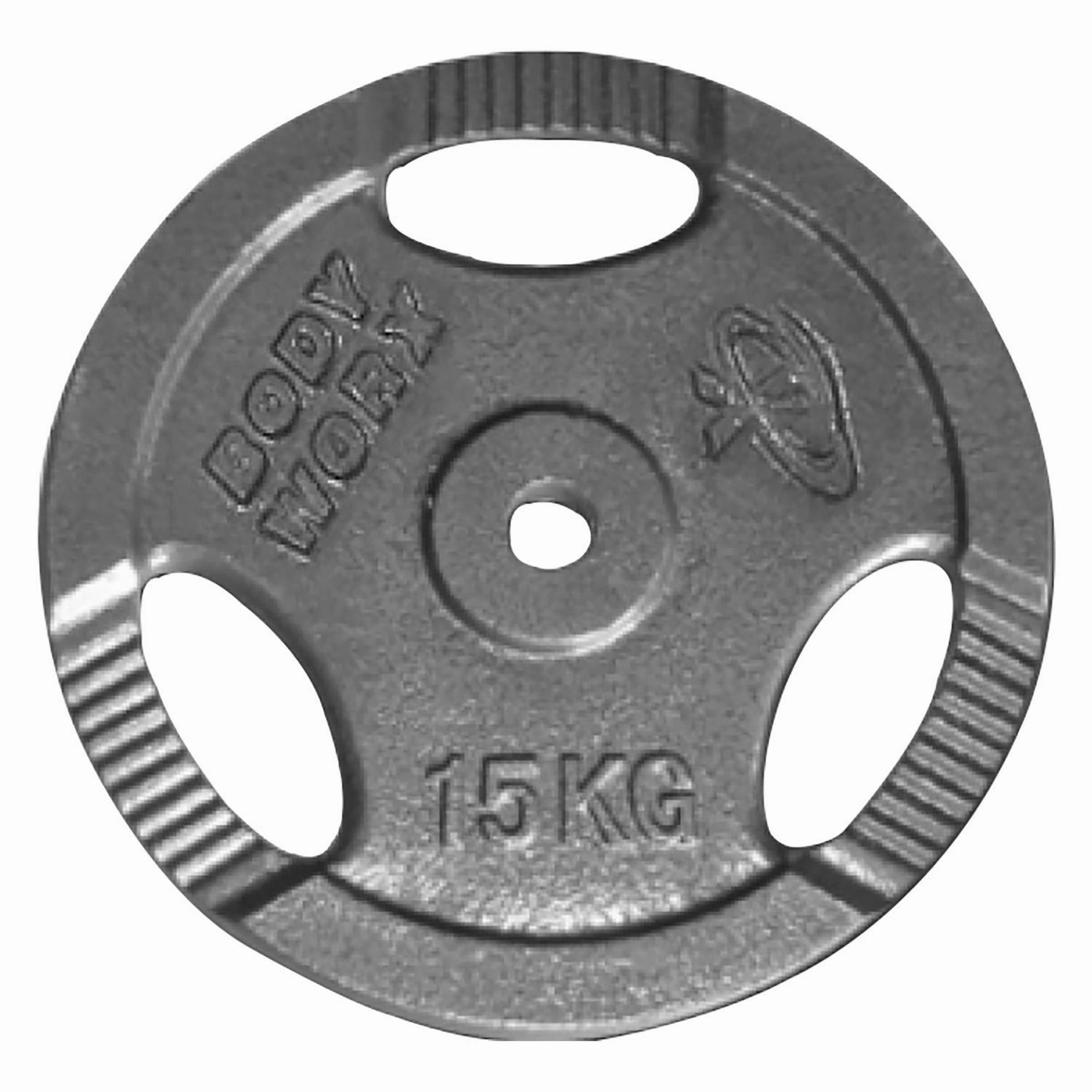 15kg Standard 3 Hole Ezy Grip Weight Plate Classic Versatile styles