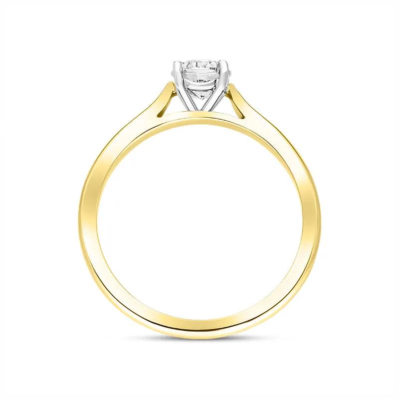 18ct Yellow Gold 1.06ct Diamond Round Brilliant Cut Solitaire Ring