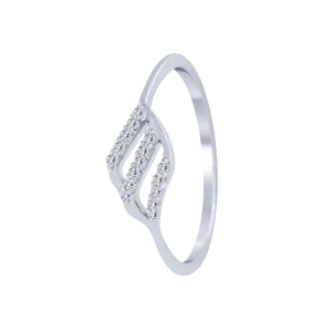 18KT (750) White Gold And Diamond Ring For Women