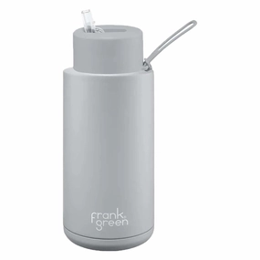 1L Ceramic Reusable Straw Lid Water Bottle Travel-ready Comfortable wearables