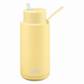 1L Ceramic Reusable Straw Lid Water Bottle Trendy attire Perfect fit