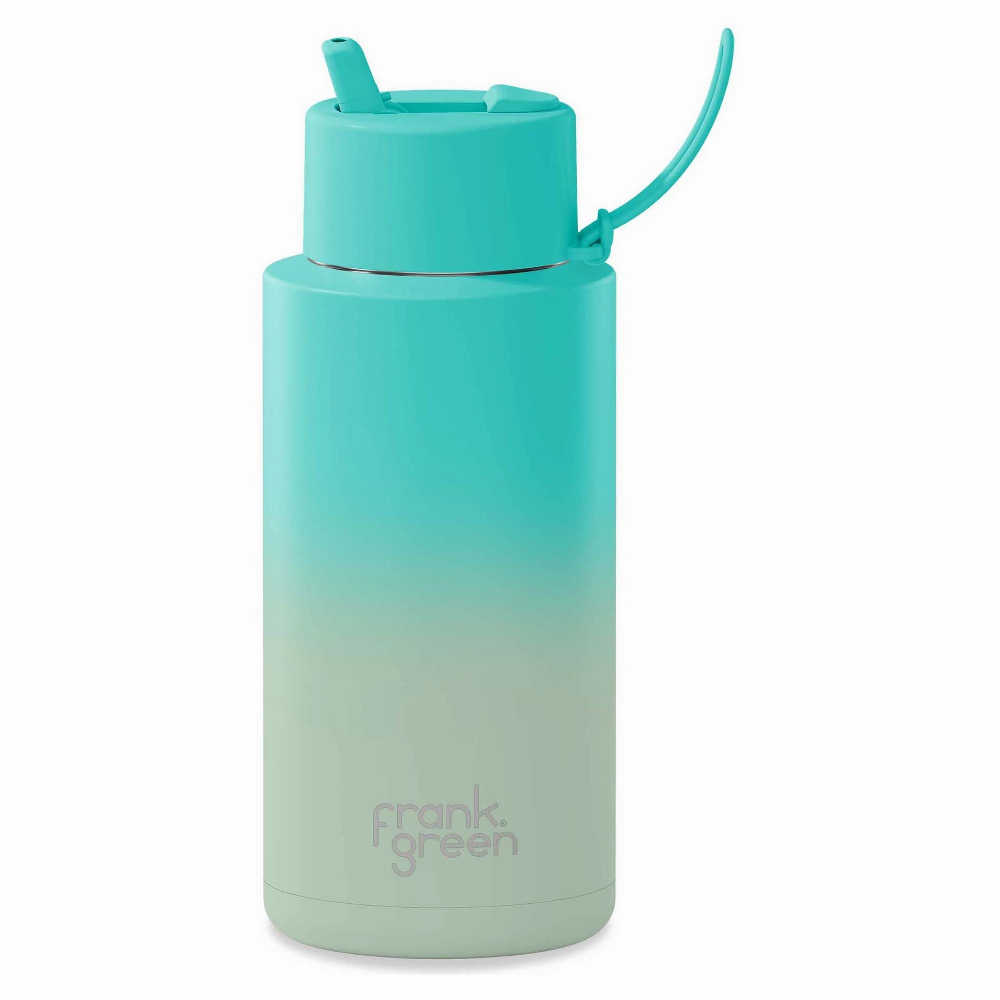 All occasions 1L Stainless Steel Ceramic Reusable Straw Lid Water Bottle With Flip Straw Lid Modern silhouettes