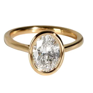 2 ctw Yellow Gold Lab-Grown Diamond Ring