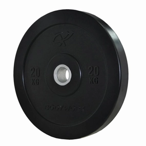 20Kg Black Bumper Weight Plate Fashionable wear Modern wearables