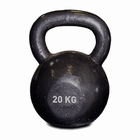 20kg Solid Cast Iron Kettlebell Refined Quality pieces
