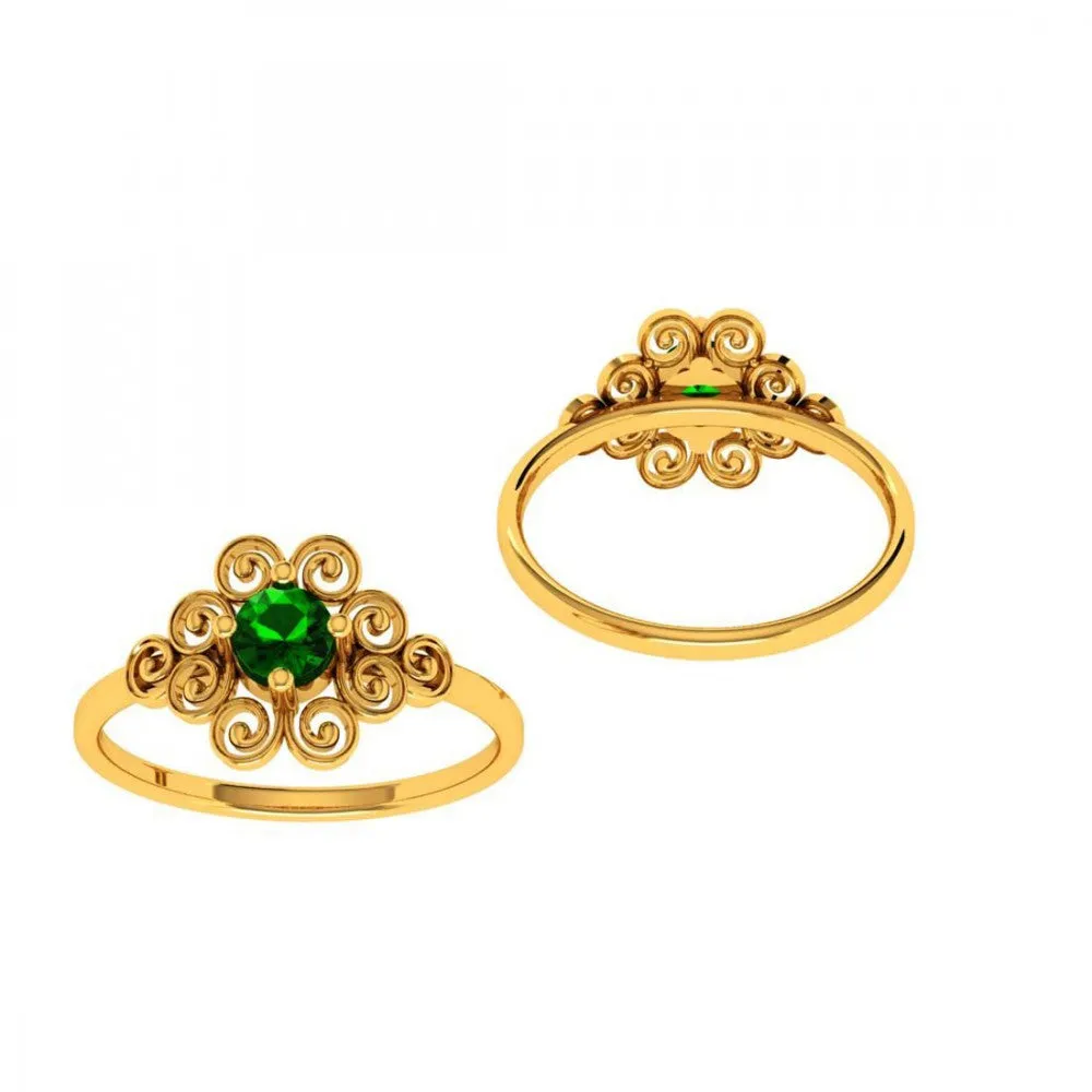 22KT (916) Yellow Gold Ring For Women