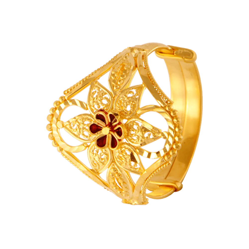 22KT Yellow Gold Ring For Women