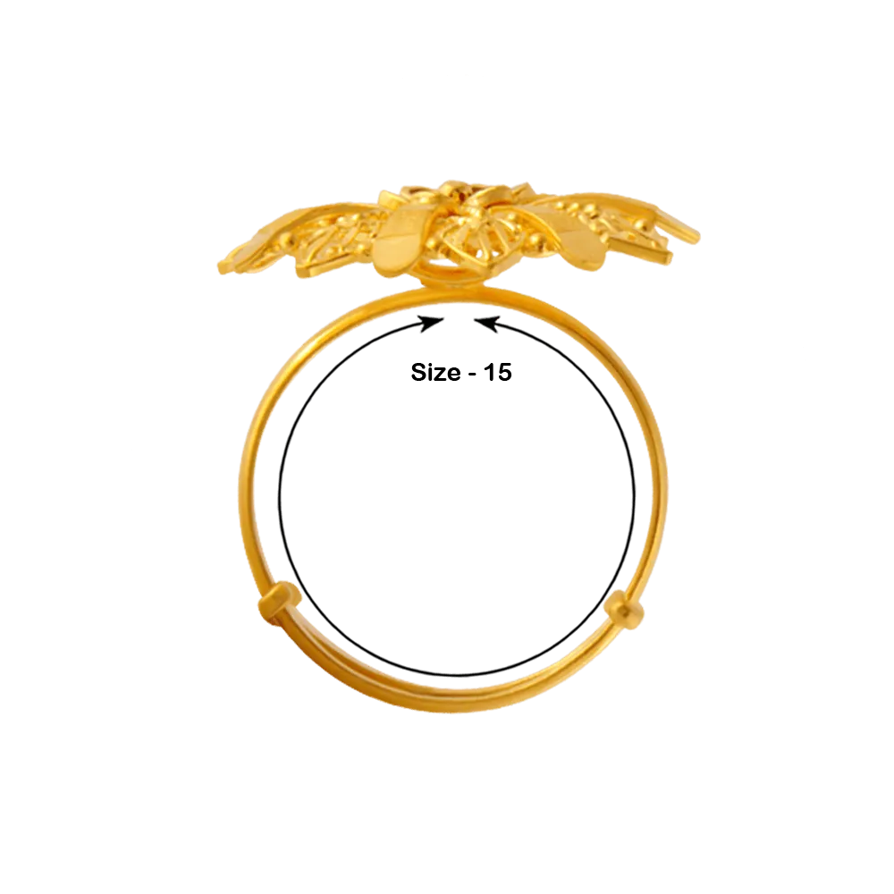 22KT Yellow Gold Ring For Women