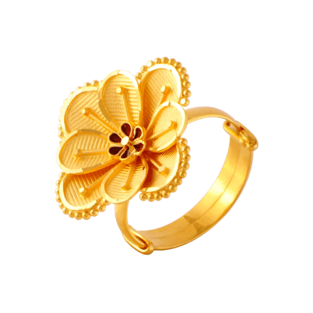 22KT Yellow Gold Ring For Women