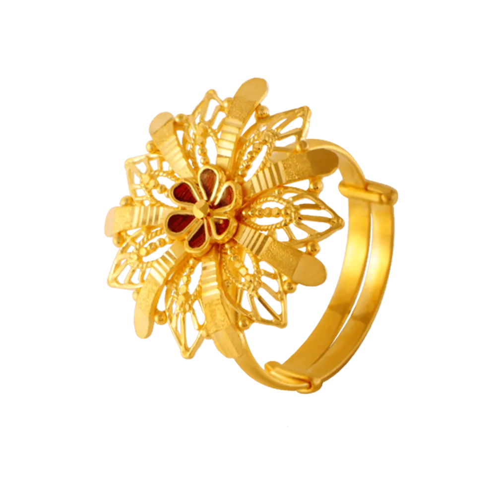 22KT Yellow Gold Ring For Women