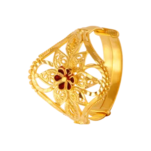 22KT Yellow Gold Ring For Women