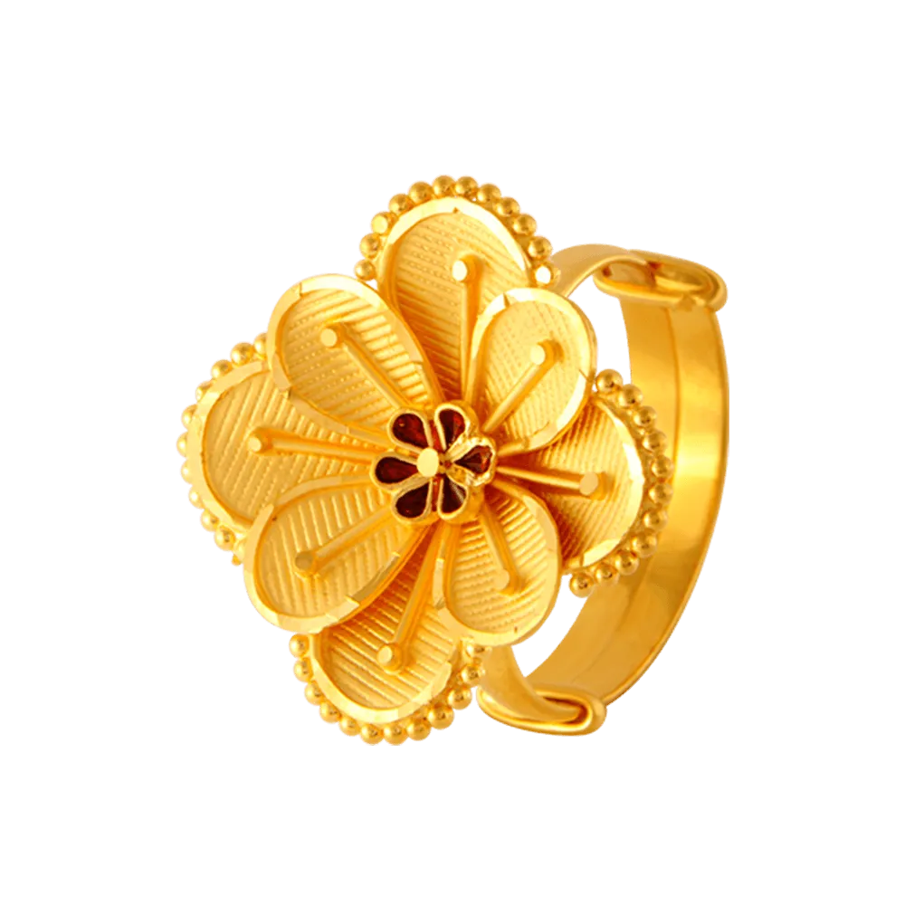 22KT Yellow Gold Ring For Women