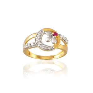 22KT Yellow Gold Ring For Women