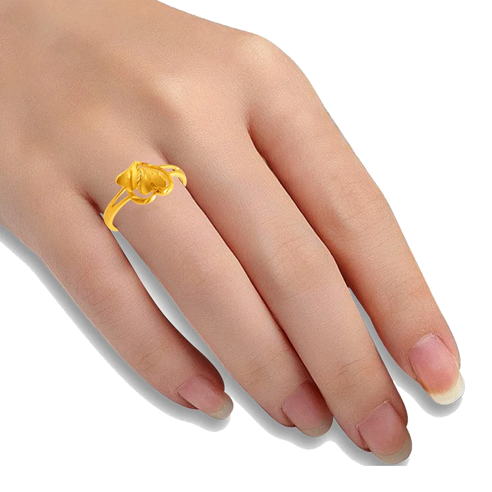 22KT Yellow Gold Ring For Women