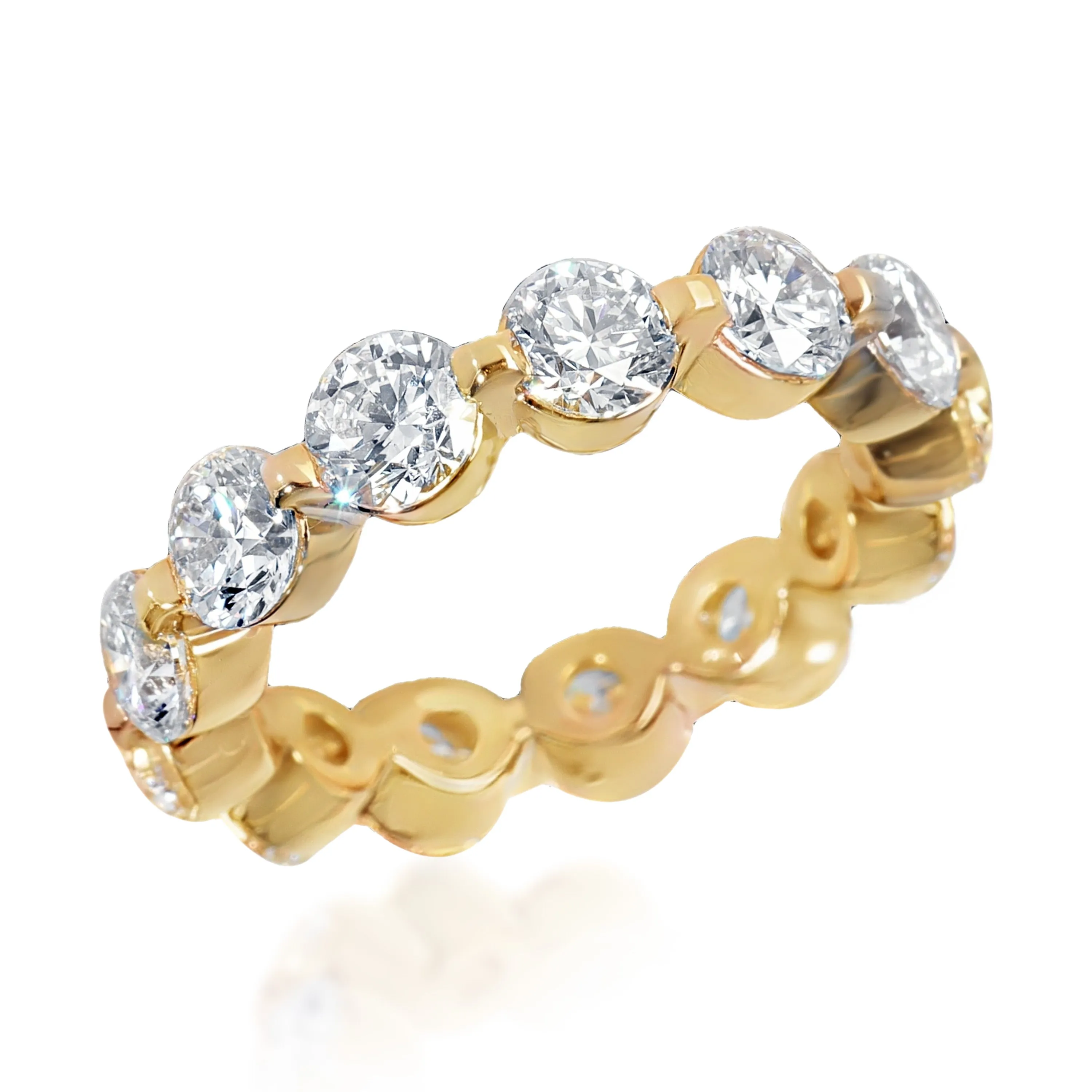 4.62 ctw Yellow Gold Lab-Grown Diamond Wedding Band
