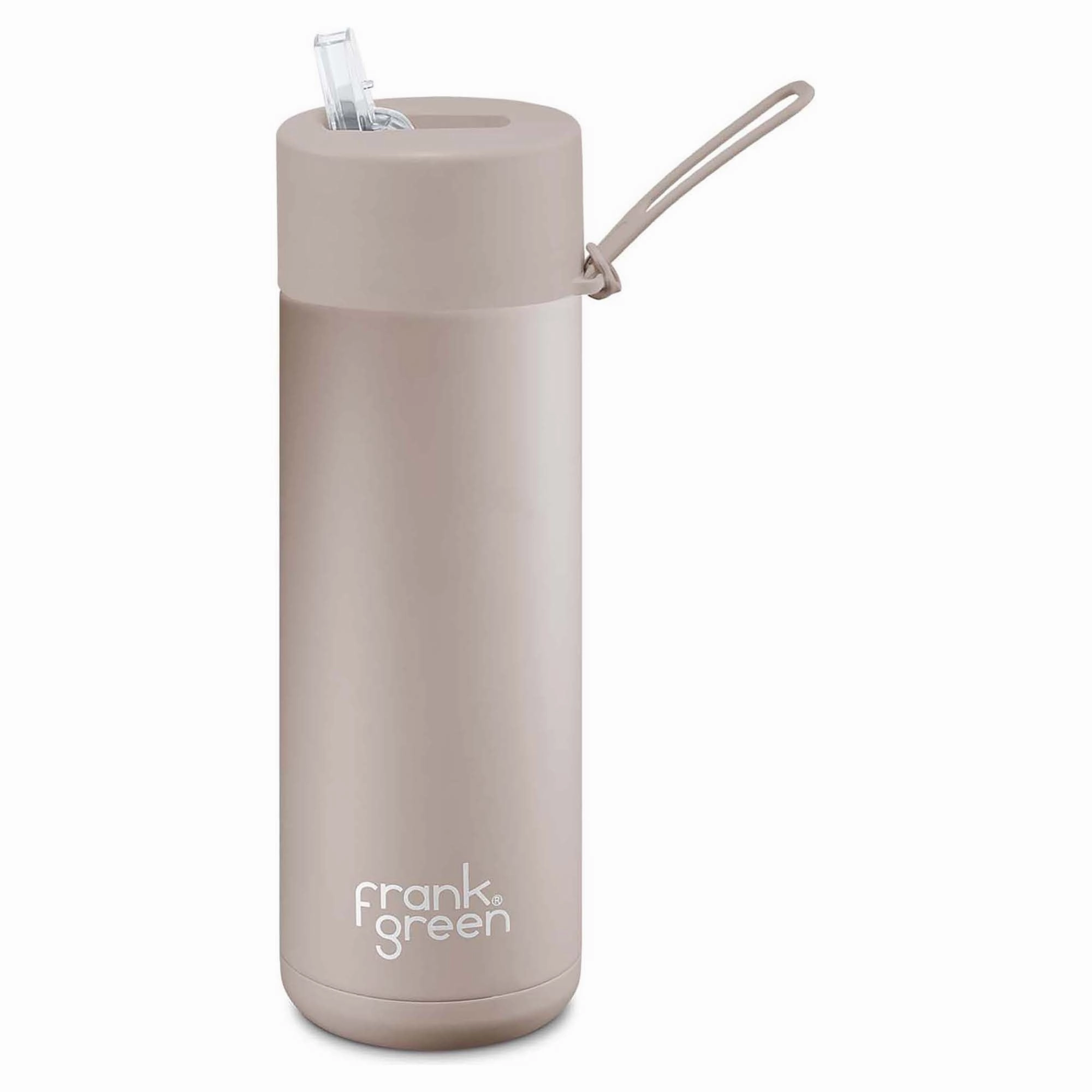 595ml Stainless Steel Ceramic Reusable Straw Lid Water Bottle Fitted Must-have