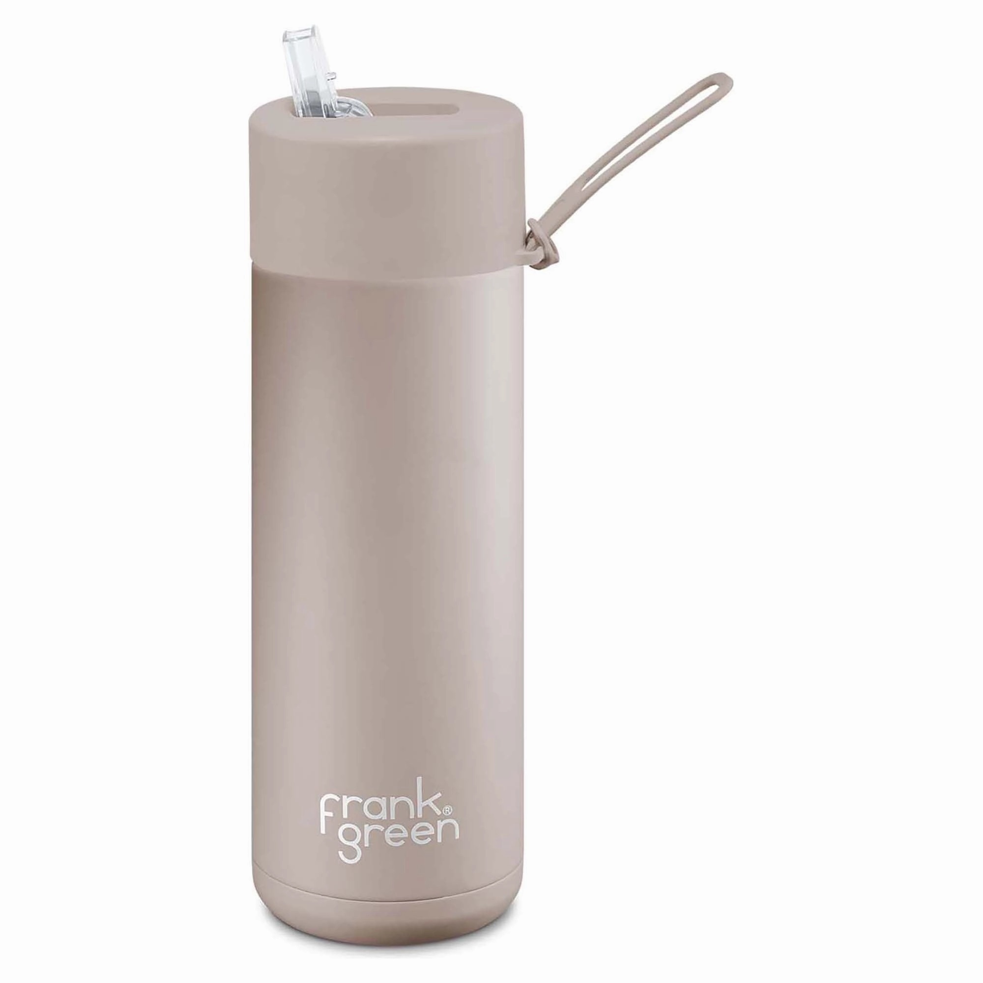Fashionable attire 595ml Stainless Steel Ceramic Reusable Straw Lid Water Bottle Trendy looks
