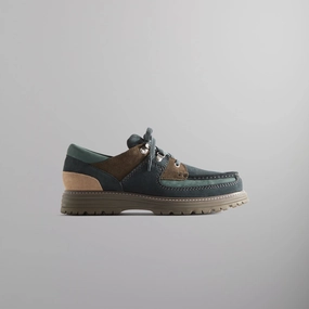 8th St by Ronnie Fieg for Clarks Originals Sunderland - Dark Teal Combi Guarded Dramatic
