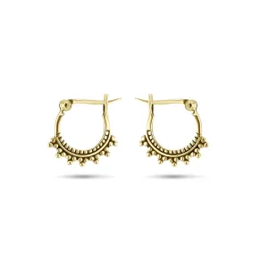 925 Silver Earrings with 18k Yellow Gold Plated
