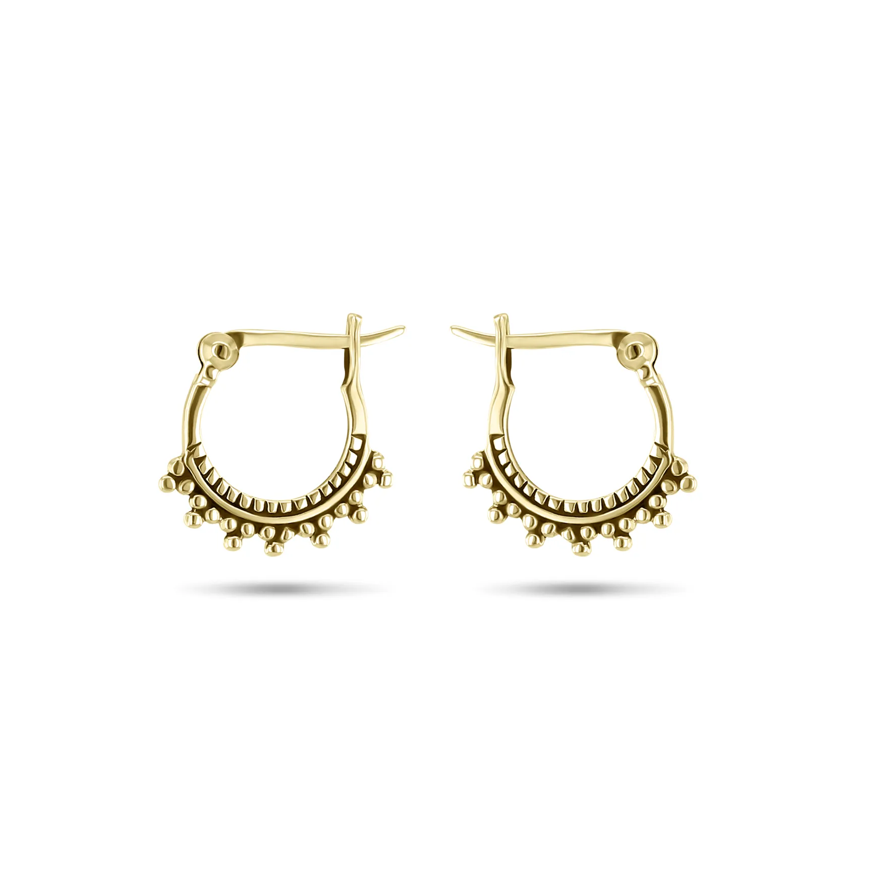 925 Silver Earrings with 18k Yellow Gold Plated