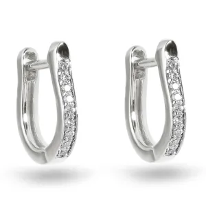 9k White Gold HSI Diamond Stud Earrings
