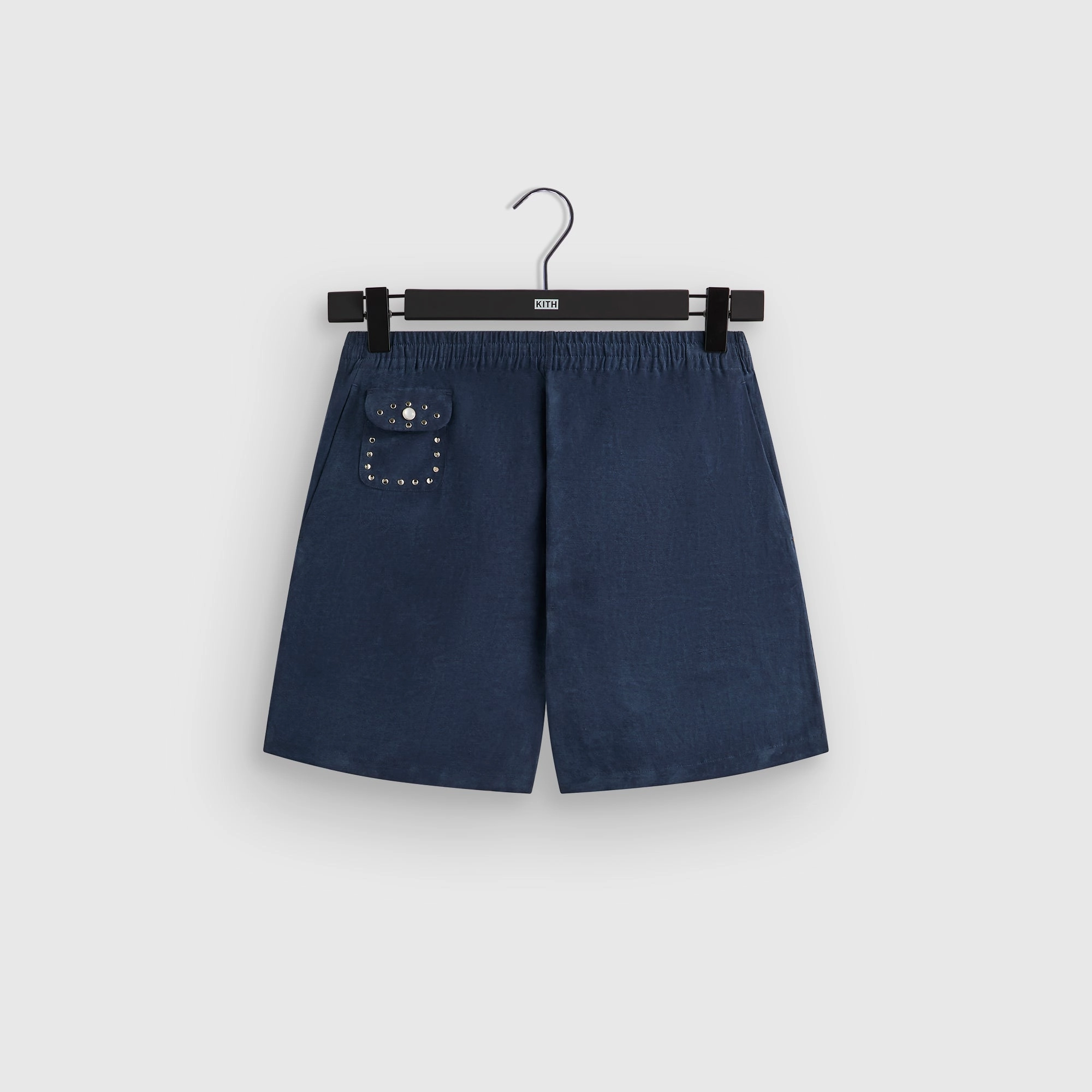 &Kin Cupro Linen Kellen Short - Nocturnal Informed Green