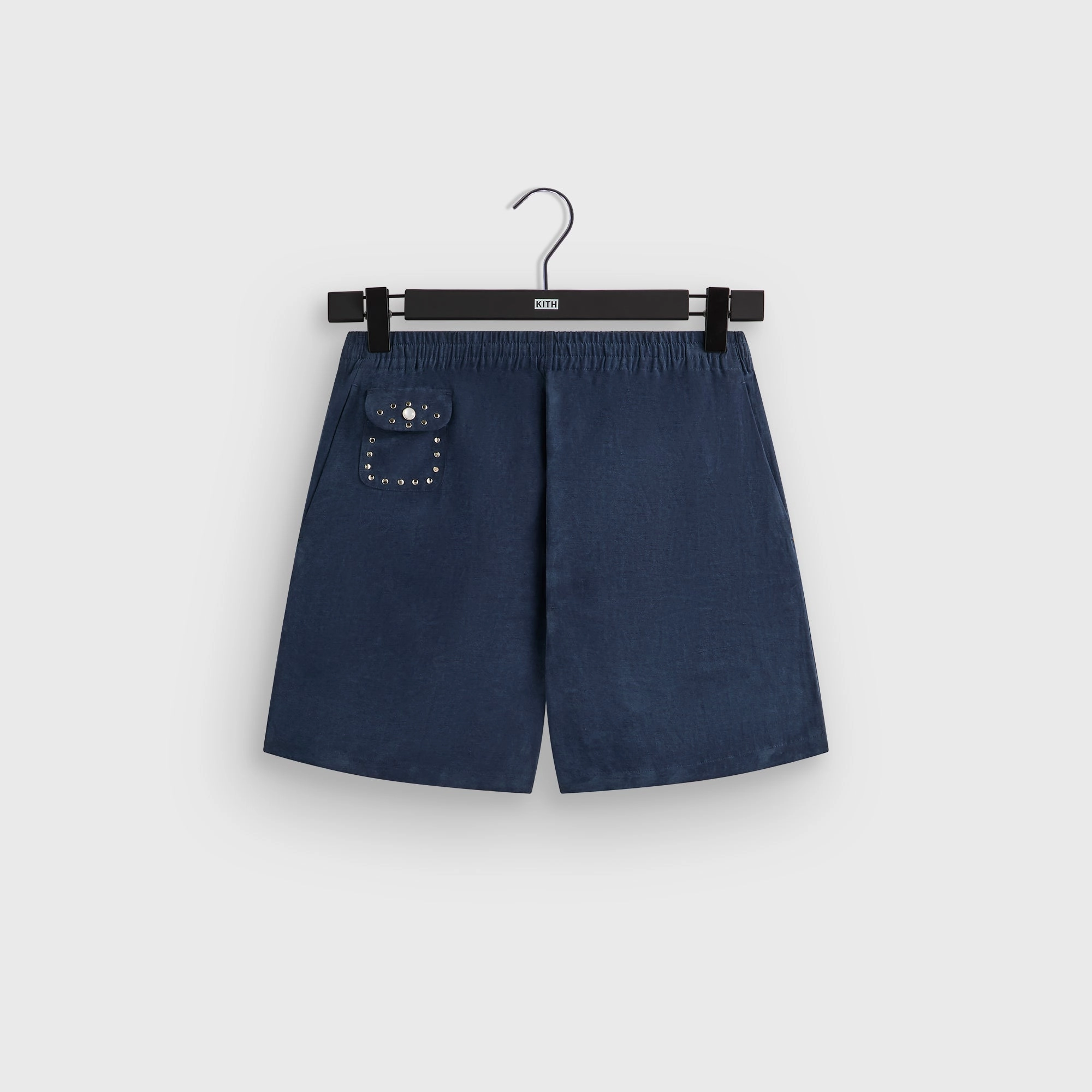 &Kin Cupro Linen Kellen Short - Nocturnal Informed Green
