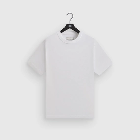 &Kin Pima Jersey Alex Boxy Tee - White Creative Economical