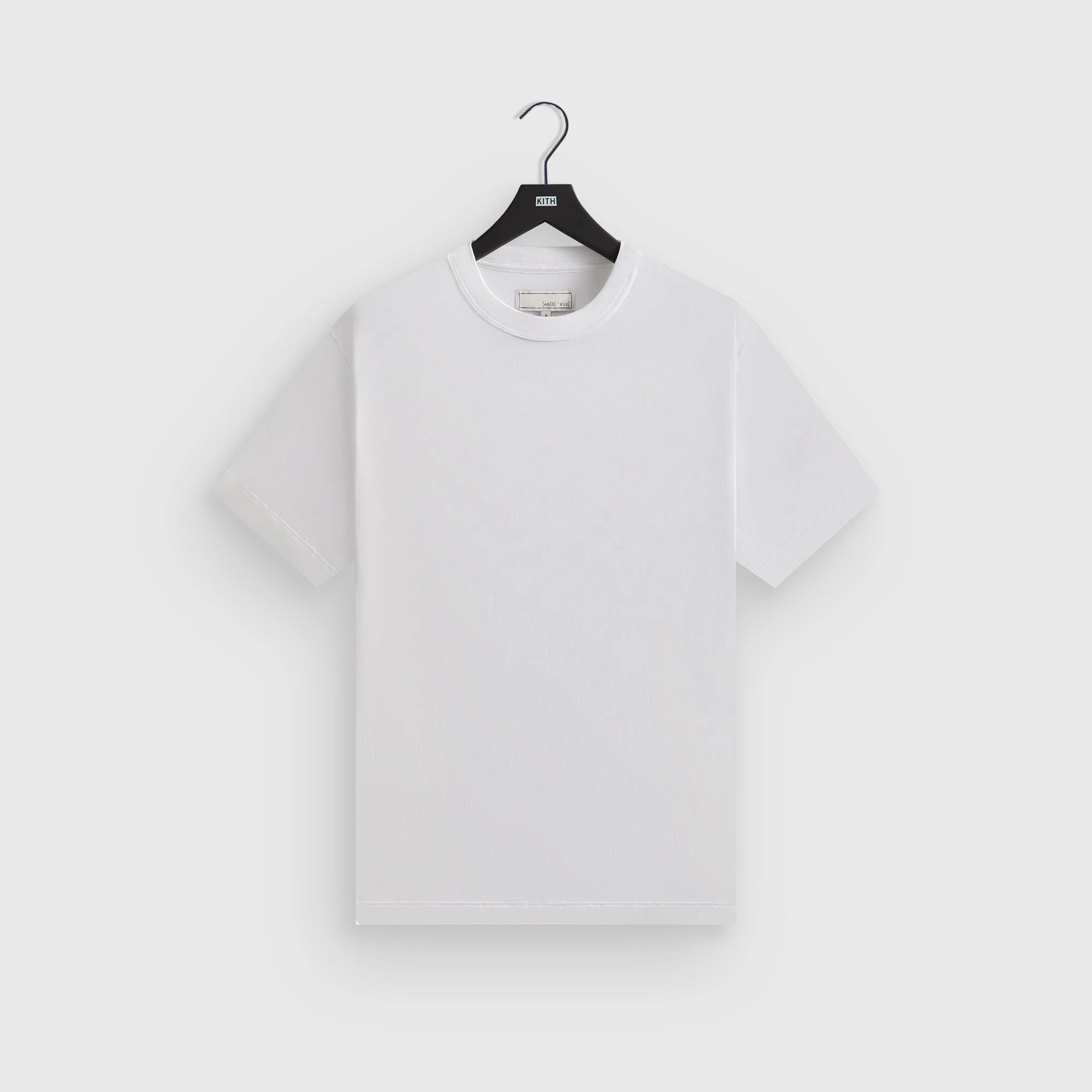 &Kin Pima Jersey Alex Boxy Tee - White Creative Economical