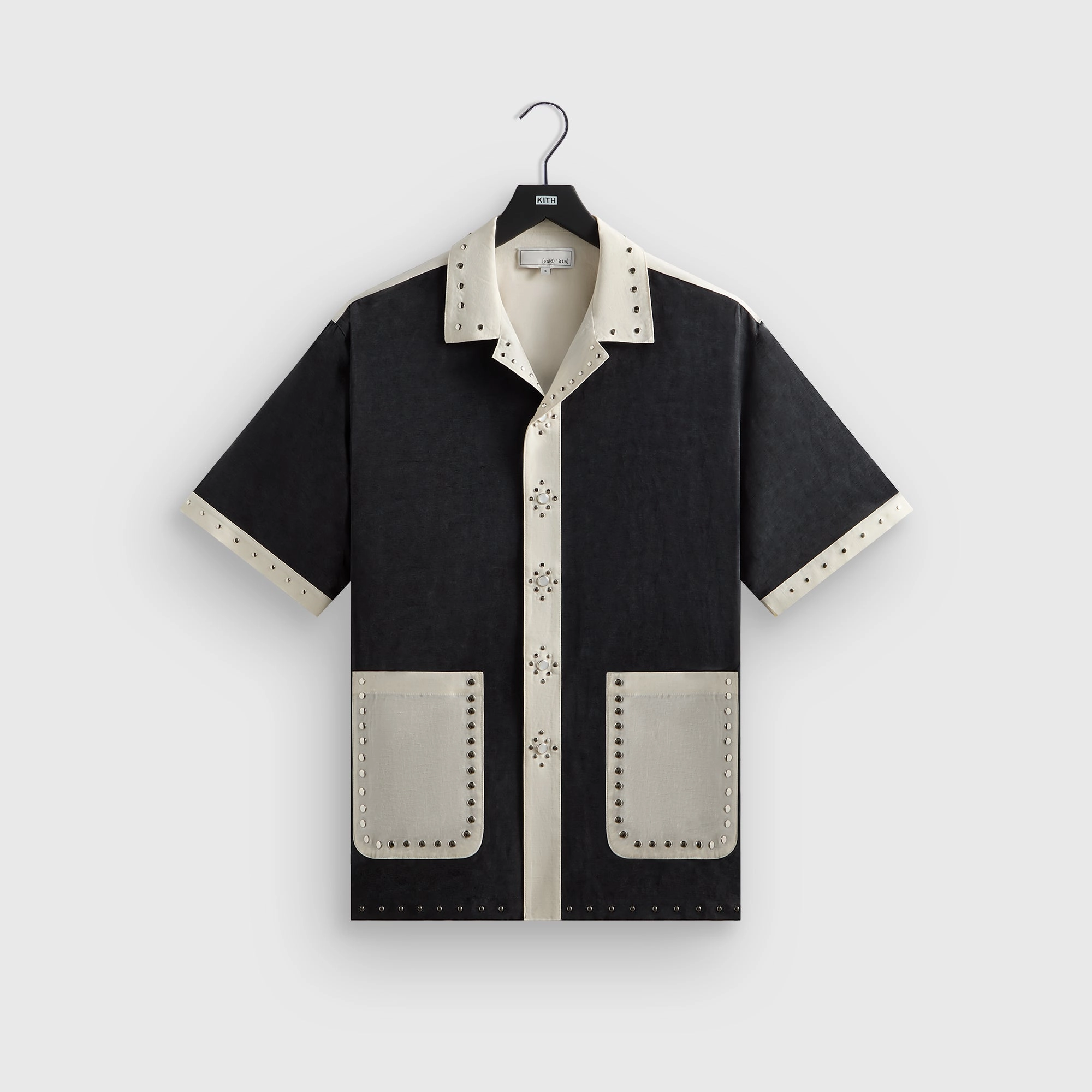 Animated &Kin Sawyer Short Sleeve Camp Collar Shirt - Black Functional
