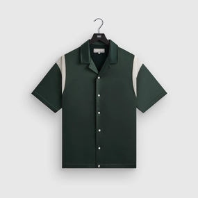 &Kin Washed Satin Landon Souvenir Shirt - Stadium Stylish Classy