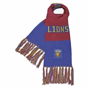 Adult's AFL Brisbane Lions Bar Scarf Fashion staple Minimalist