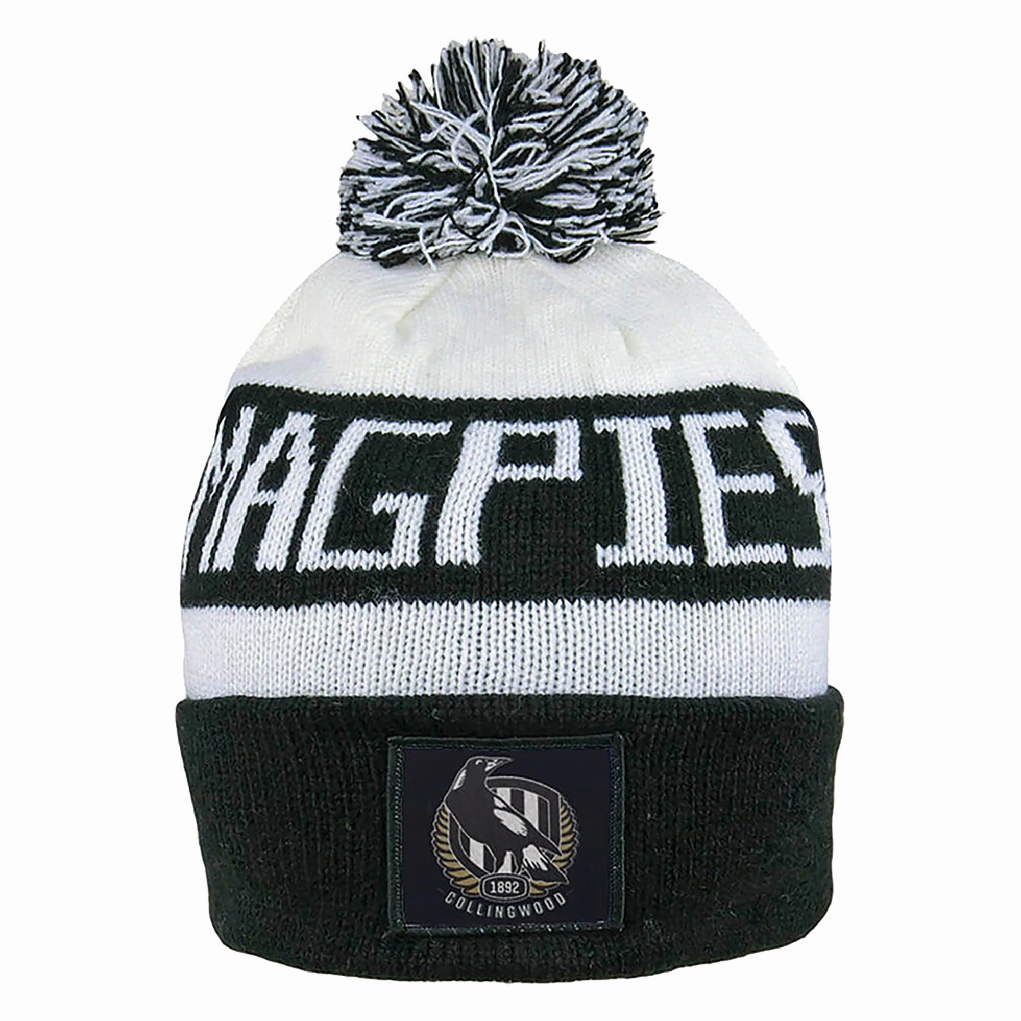 Adult's AFL Collingwood Football Club Bar Beanie Fitted Fashionable styles