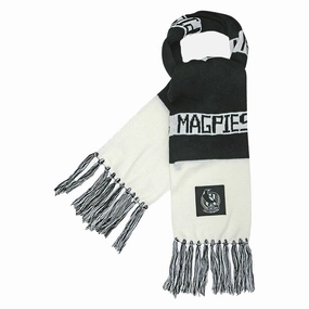 Adult's AFL Collingwood Magpies Bar Scarf Fitted Fashionable looks