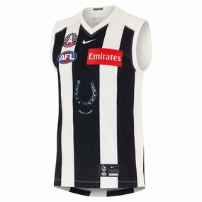 Adult's AFL Collingwood Magpies Football Club 2025 Stadium Anzac Jersey Fitted Fashion statement