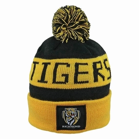 Adult's AFL Richmond Tigers Football Club Bar Beanie Trendy Comfort meets style