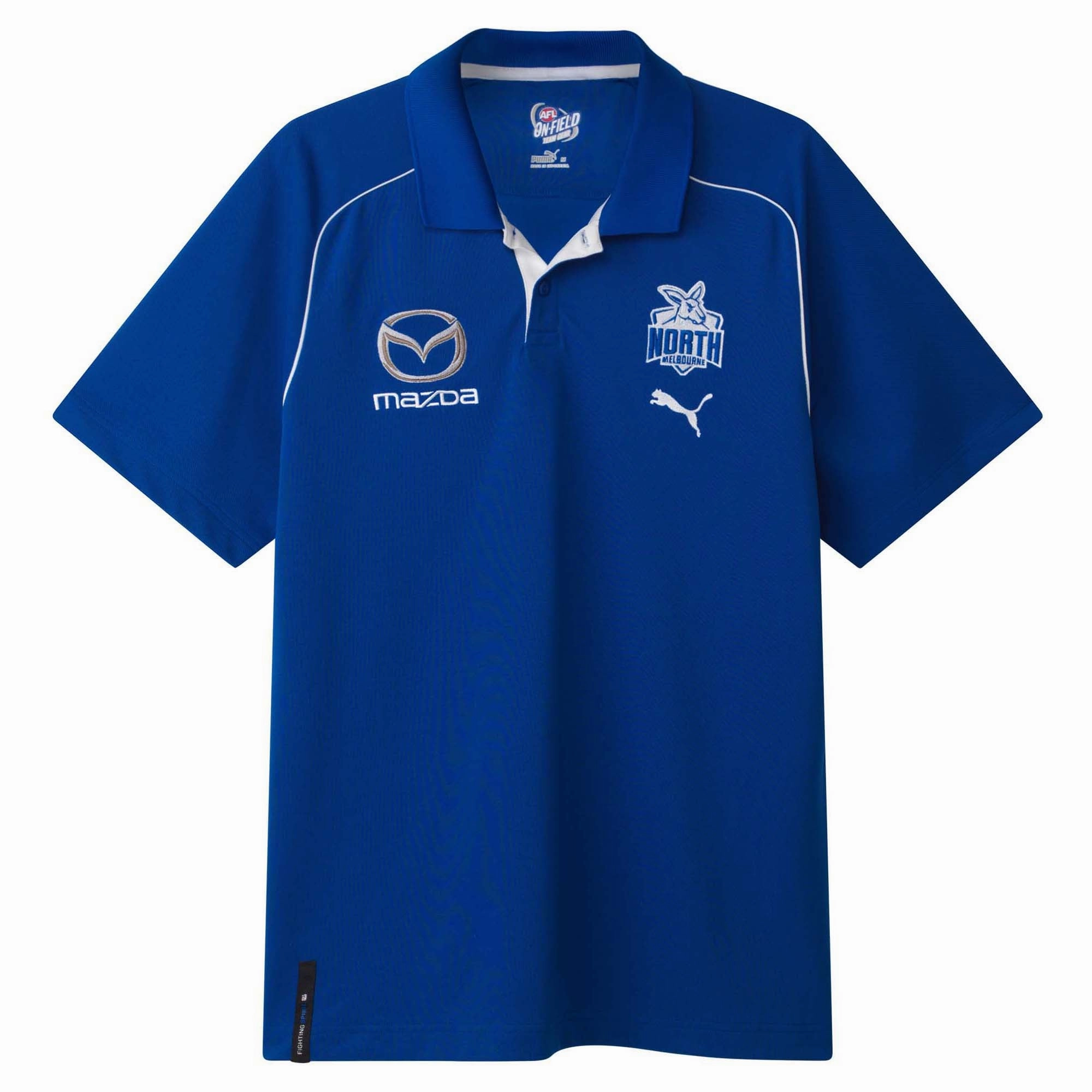 Versatile styles Men's AFL North Melbourne Kangaroos Football Club 2025 Team Polo Style guide