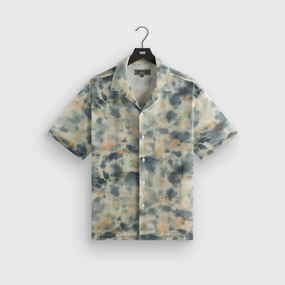Animated Kith Cotton Mesh Thompson Camp Collar Shirt - Cyanotype Emotional
