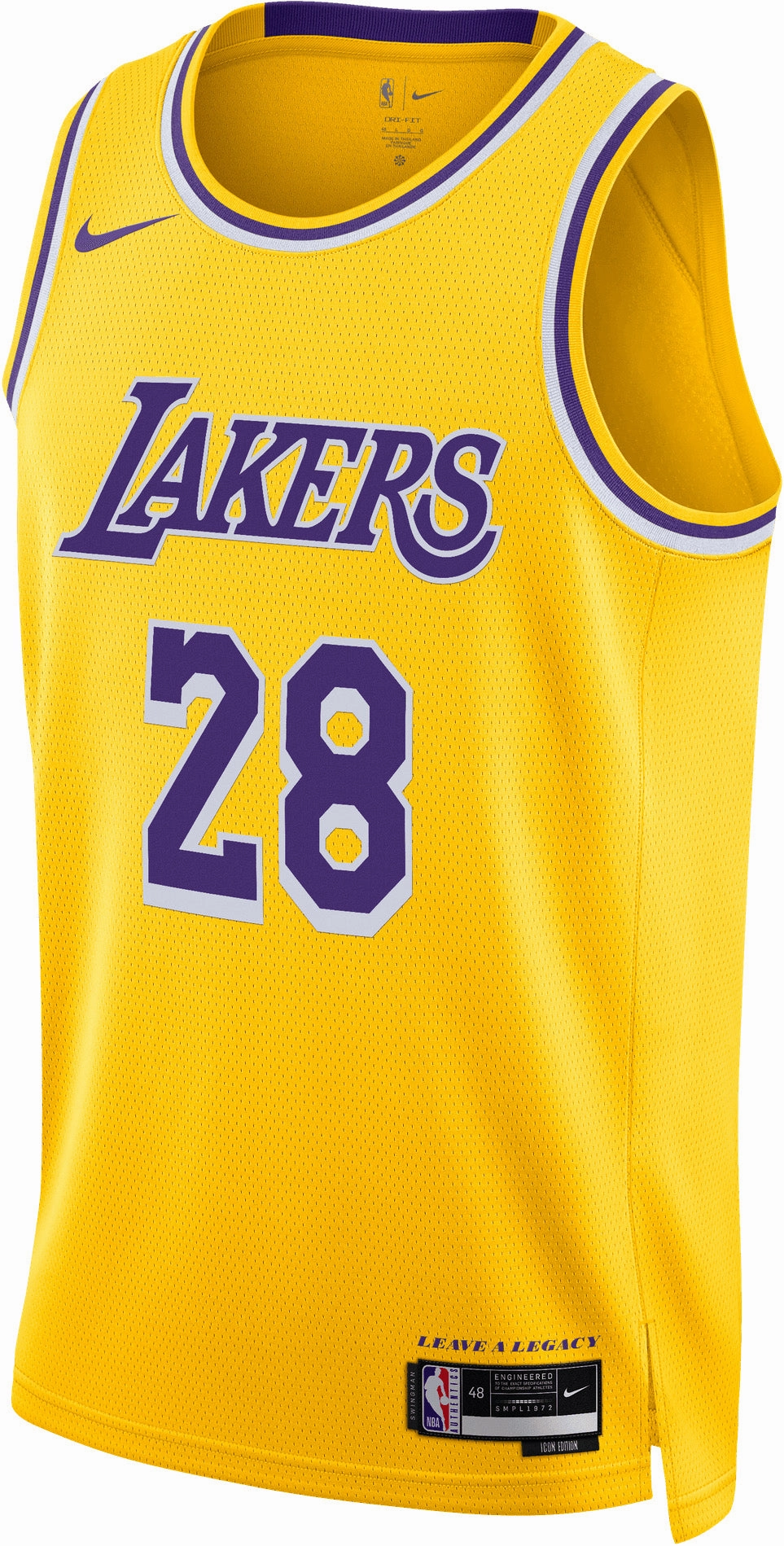 Men's NBA Los Angeles Lakers Rui Hachimura 2022/23 Icon Edition Swingman Jersey Confident Fashionable attire