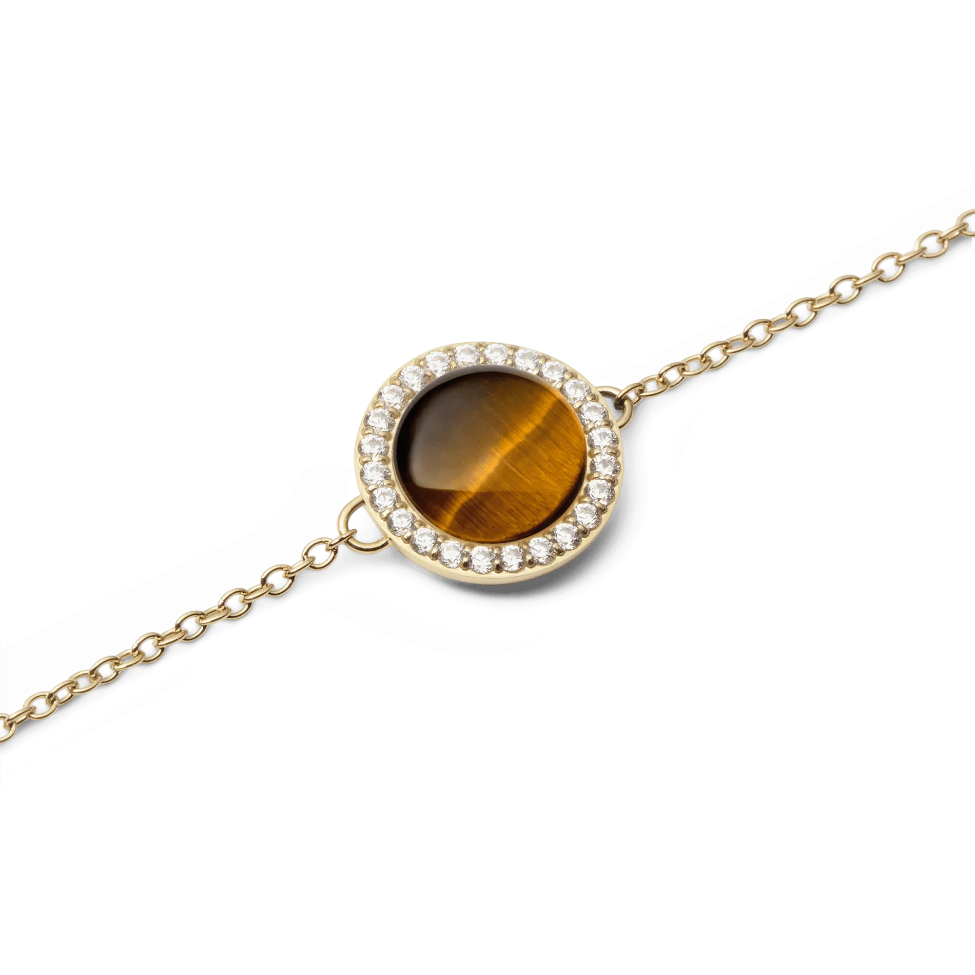 Audrey Bracelet Tiger Eye Gold