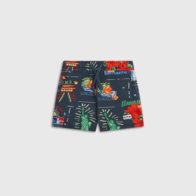 Balanced Kith Baby Souvenir Stamp Thompson Camp Short - Nocturnal Positive