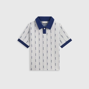 Balanced Kith Kids Script Knit Tilden Polo - Sandrift Wholesome