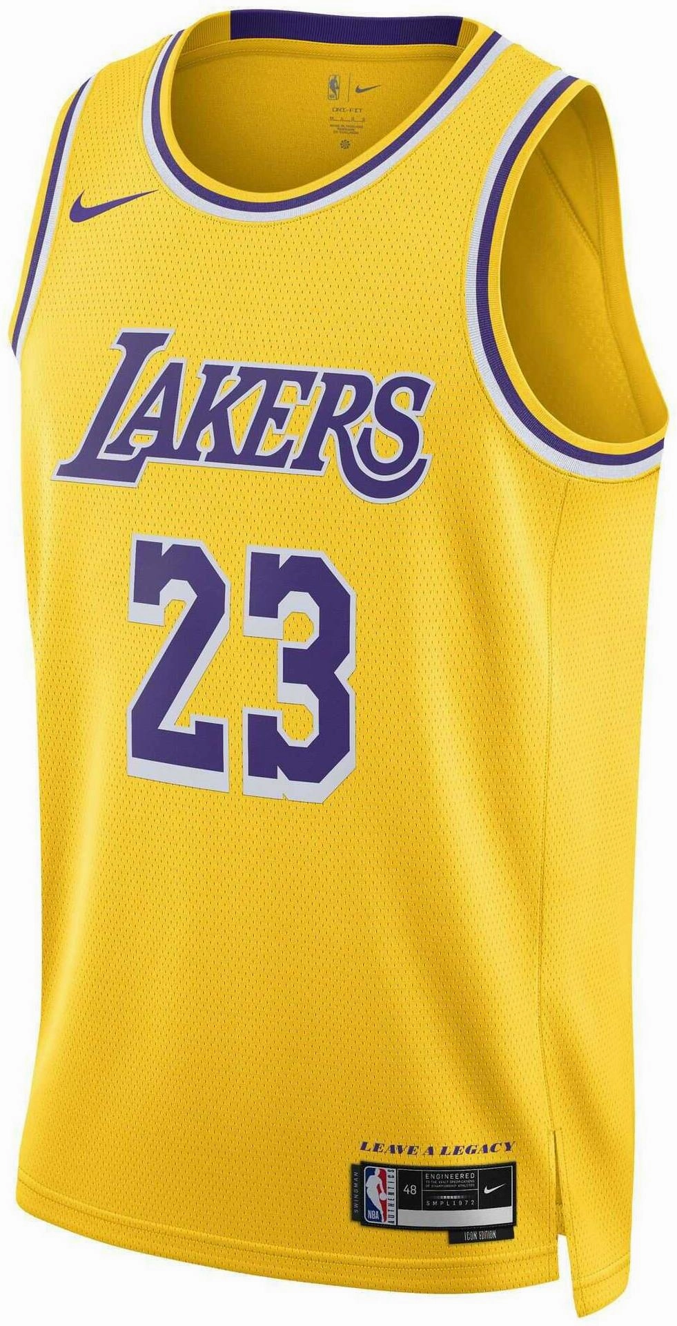 Sophisticated Men's NBA Los Angeles Lakers 2022/23 Icon Edition Swingman Jersey Fashion trends