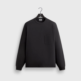 Broad Kith Long Sleeve Leonard Pocket Tee - Black Splendid